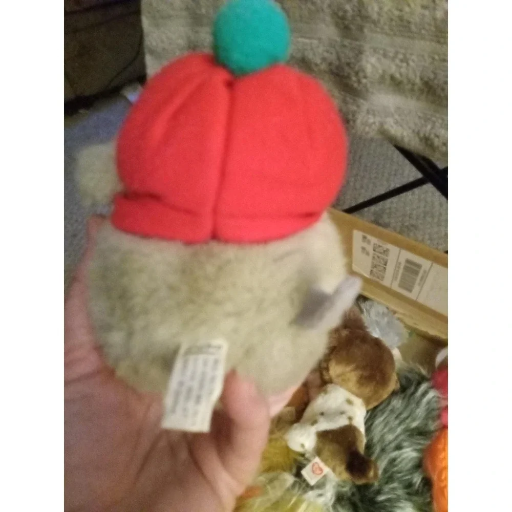 This is a Puffkins CUTE LITTLE GRAY Mouse Plush Stuffed Animal Made by Swibco